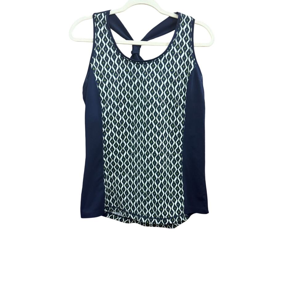 Zenergy Chico's Size 1 Small Womens Athletic Stretch Tank Style Top Pattern